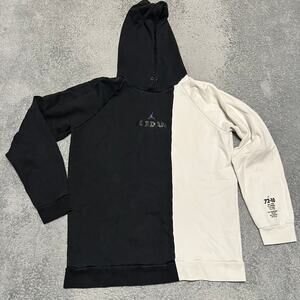 Nike Air Jordan Hoodie Mens Large Legacy Sweatshirt L AJ11 Black White BQ0187